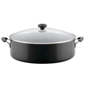 Nonstick Family Pan, Jumbo Cooker with Lid, Easy Clean 14 inch Aluminum