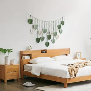 1 Piece Bohemian Style Tapestry,  Natural Green Leaf Design