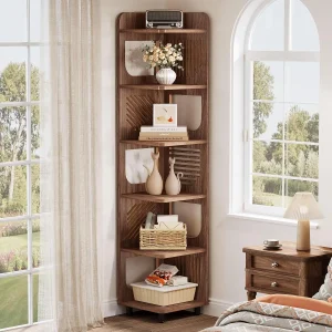 Corner Shelf, Narrow, Freestanding Corner Display