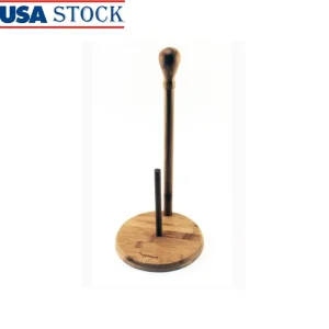 Bamboo Paper Towel Holder with Towel-Guard, Modern Home Essential