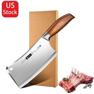 Hand Forged Kitchen Chef Knife Heavy Duty Bone Meat Butcher Cleaver