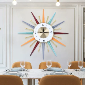 Wall Clock Battery Powered, 22in Decorative Wall Clock