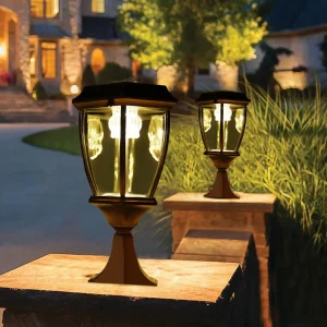 Solar Powered Sensor Waterproof Yard Fence Led Main Gate Lamp, 15 in