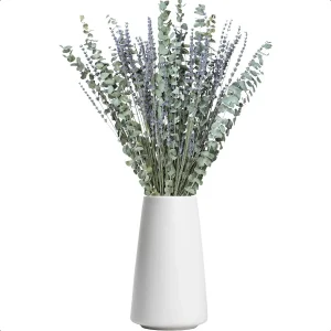 110 PCS Mix Natural Dried Lavender and Eucalyptus Flowers Bundles for Shower Bathroom Decor 17''