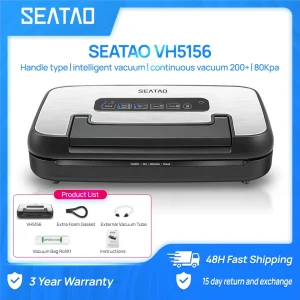 SEATAO VH5156 vacuum packing machine, Automatic Multi functional built-in storage & cutting Household Vacuum sealer