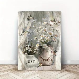 Vintage Canvas Painting  Inspirational Quotes for Wall Decor Rustic Farmhouse